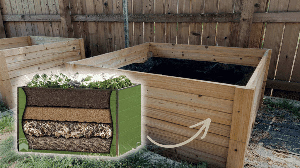 raised flower beds With drainage layers