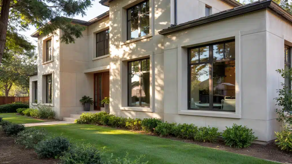 recessed outside window trim