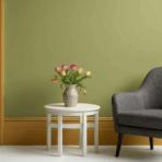 satin paint on walls