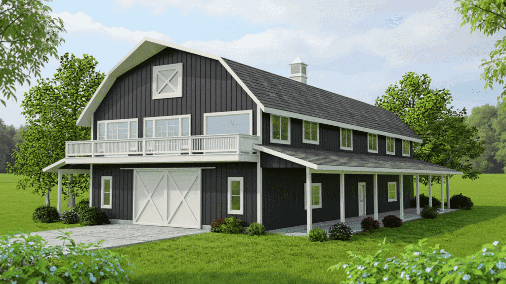 two story barn style home