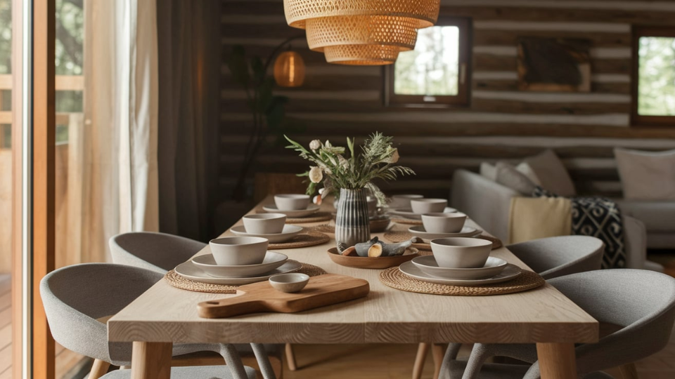 use cabin style kitchen linens