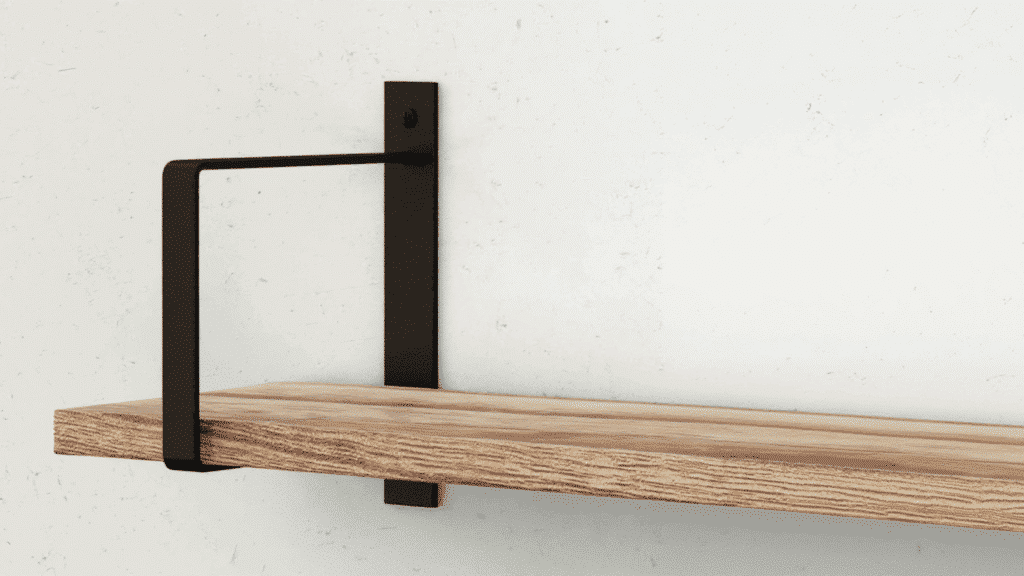 wall mounted bracket shelves