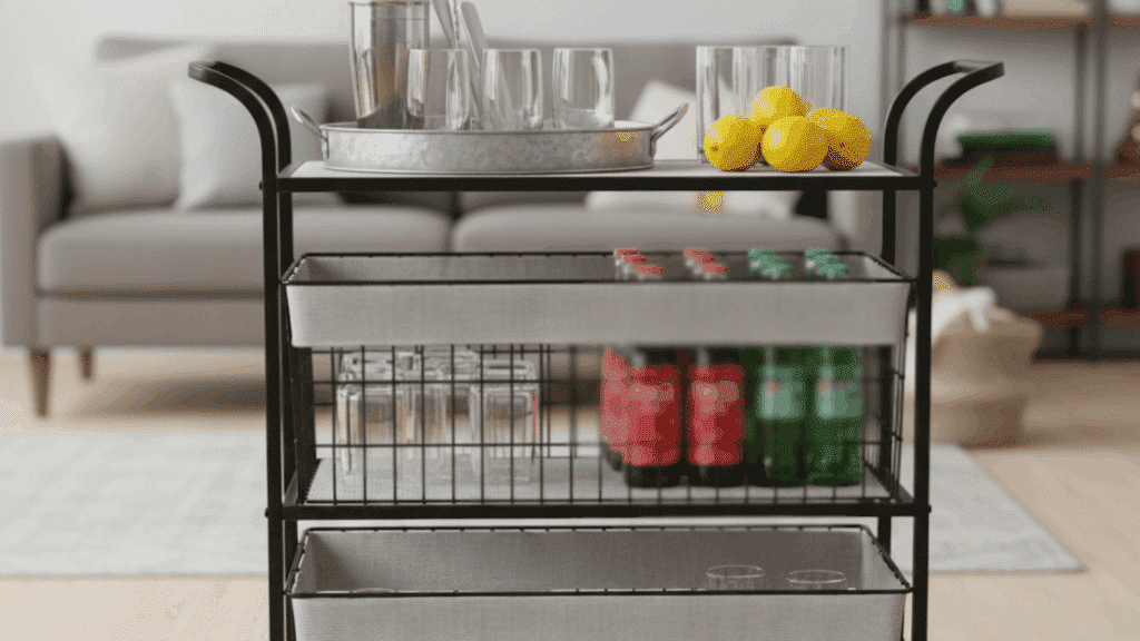 wire bar cart