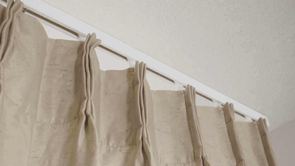 curtain track hanging
