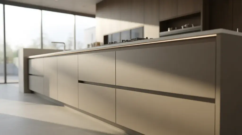 flat panel slab cabinets