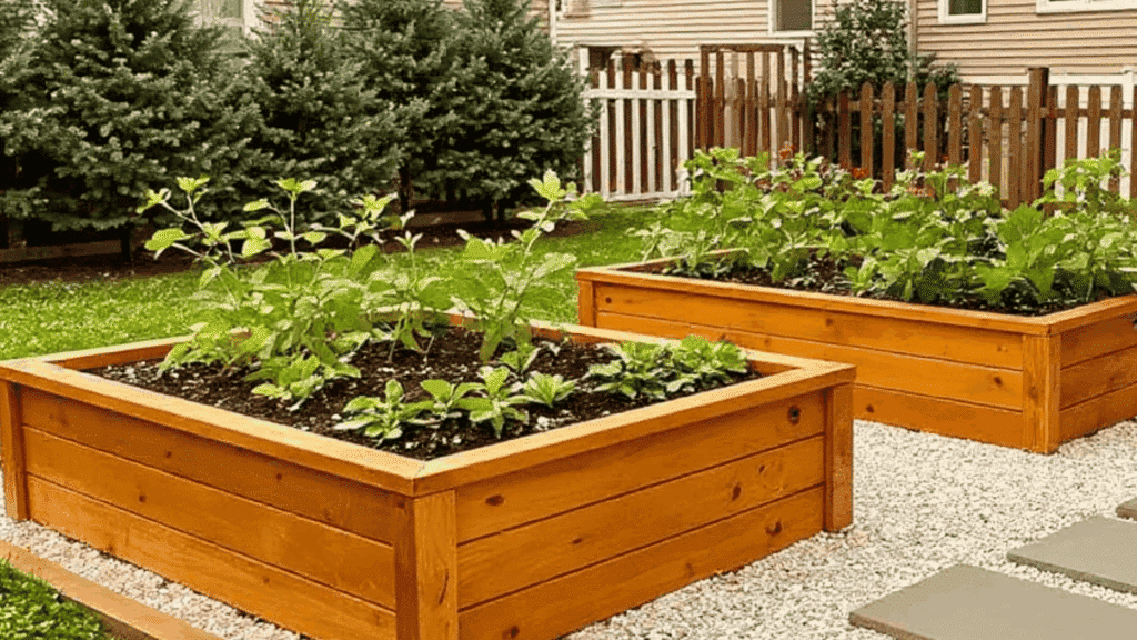 raised bed layouts perennial flower garden design