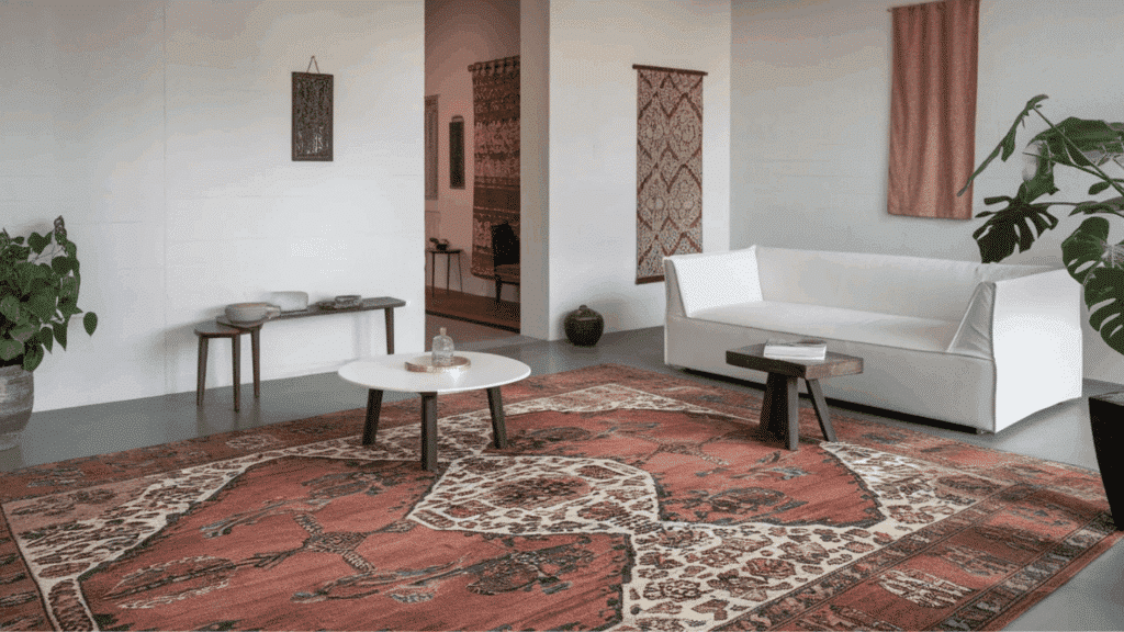 ornate rugs used for victorian theme